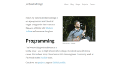 Desktop Screenshot of jordaneldredge.com