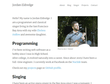 Tablet Screenshot of jordaneldredge.com